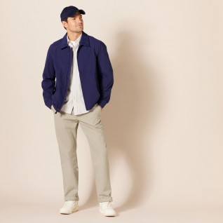 Men's Khaki Classic Wrinkle-Free Twill Pants