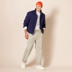 Men's Khaki Classic Wrinkle-Free Twill Pants