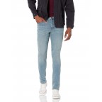 Men's light blue skinny stretch jeans