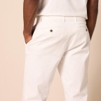 Men's White Sport Fit Pants