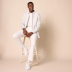 Men's White Sport Fit Pants