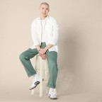 Men's loose cotton twill trousers
