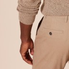Men's Khaki Casual Stretch Twill Pants