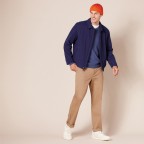 Men's Khaki Casual Stretch Twill Pants