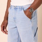 Men's loose cargo jeans