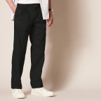 Men's classic black suit trousers