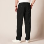 Men's classic black suit trousers