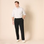 Men's classic black suit trousers